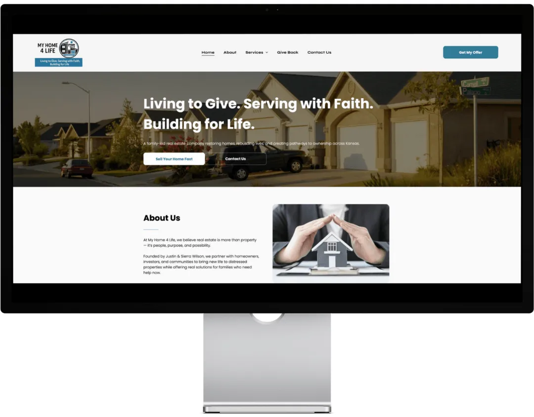 My Home 4 Life website design preview My Home 4 Life website design preview